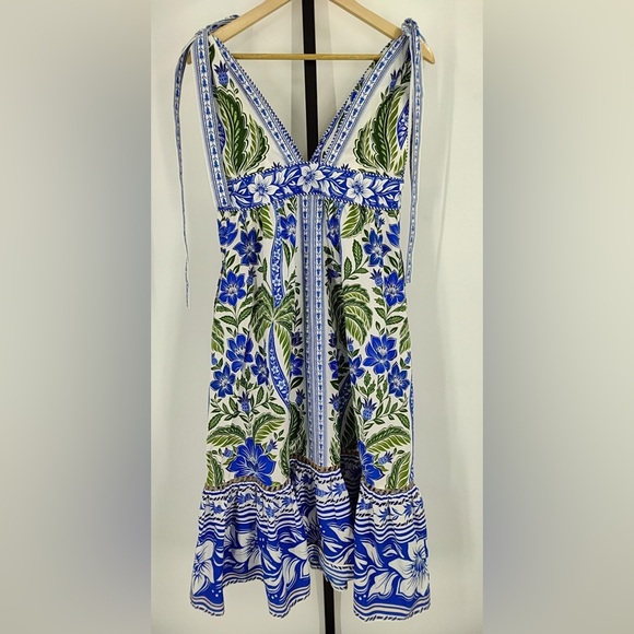 Farm Rio Off-White Tropicance Organic Cotton Midi Dress - Picture 4 of 5